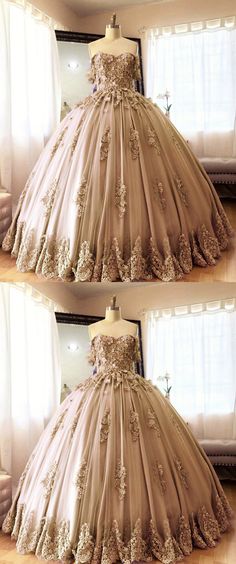 Champagne Quinceanera Dresses Lace Ball Gown With Sweep Train For Banquet, Prom Quinceanera Dress With Lace Bodice And Tulle, Lace Ball Gowns For Banquets, Tulle Ball Gown Quinceanera Dress For Banquet, Tulle Quinceanera Ball Gown For Banquet, Quinceanera Ball Gown With Lace Bodice For Prom Season, Fitted Lace Ball Gown Quinceanera Dress, Fitted Lace Quinceanera Ball Gown Dress, Fitted Lace Quinceanera Ball Gown