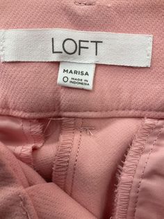 Brand: LOFT Style: PANTS DRESS Color: PINK Size: 0 SKU: 129-9085-752 CONDITION: GENTLY USED Designer Flats, Scarf Belt, Pants Dress, Loft Style, Pink Pants, Style Pants, Designer Backpacks, Personal Shopper, Clutch Wallet