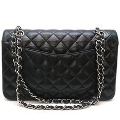 General: Brand: Chanel Design: Type: Shoulder bag Material: Leather Leather/Fur Type: Lambskin Color: Black Inner Pocket: Zipper pocket 1, Open pocket 4 Outer Pocket: Open pocket 1 Gender: Women Size: Size (HxWxD): 15.5cm x 25.5cm x 6.5cm / 6.1'' x 10.03'' x 2.55'' Strap Length: 55cm - 80cm / 21.65'' - 31.49'' Included Items: Accessories: None Accessories Notice: Before purchasing, please refer to the images of the accessories included with the item. Condition: Condition: Used (good) Ranking: Ra Black Double Flap Bag With Removable Pouch, Classic Bag With Palladium Hardware And Double Flap, Classic Bags With Palladium Hardware And Double Flap, Formal Soft Leather Bag With Double Flap, Travel Bag With Chain Strap And Double Flap, Travel Bag With Double Flap And Chain Strap, Black Leather Double Flap Bags, Black Double Flap Bag With Chain Strap, Double Flap Bags With Palladium Hardware