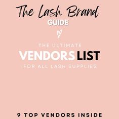 We 'The Lash Brand Guide' are here to guide you on your path to becoming your own lash brand. We are a top UK lash supplier that has tried and tested many suppliers over the years, spending our time and money (lots of it) in finding the best products out there. INCLUDES 9 SUPPLIERS FOR... -TWEEZERS -ADHESIVES -ALL LIQUIDS -LASH TRAYS -PRO-MADES -ACCESSORIES AND MORE Eyelash Extension