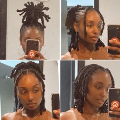 90s Dread Hairstyles, Claw Clip Hairstyles On Locs, Loc Style Inspo Black Women, Cute Easy Loc Styles, Loc Hairstyles For Graduation, Hairstyles With Locks, Hairstyle For Short Locs Black Women, Cornrows Short Natural Hair, Easy Locs Hairstyles