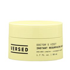 This Is A Brand New And Never Been Used Skincare Product From The Brand Versed. It Is Called The Doctors Visit Instant Resurfacing Mask. This Once-Weekly Mask Means Business. It Works In Less Than Three Minutes To Renew And Rejuvenate Dull, Tired Complexions In Need. The Golden Gel- Golden From The Papaya And Pineapple Enzymes - Exfoliates Skin Dull, Rough Skin To Deliver Visible Improvements In Clarity And Radiance Instantly With Building Results Week After Week. With Three-Way Exfoliation (Aha Versed Skincare, Pineapple Enzyme, Exfoliating Face Mask, Papaya Enzyme, Reduce Hyperpigmentation, Exfoliating Mask, Dark Spots On Skin, Skin Resurfacing, Facial Peel