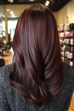 Chocolate Cherry Hair Color With Caramel Highlights, Cherry Chestnut Hair, Cherry Brown Hair Short, Cherry Chocolate Hair Color Brunettes, Cherry Cola Brown Hair, Cherry Chocolate Brown Hair, Brown Cherry Hair, Cherry Chocolate Hair Color, Brown Cherry Hair Color