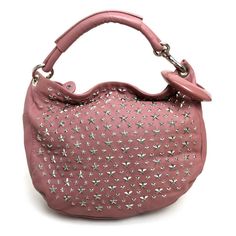 ▶ITEM NO. 140001-4353-1 ▶NAME JIMMY CHOO Star studs stars Sky bag Shoulder Bag Semi Shoulder Hand Bag Shoulder Bag ▶COLOR pinkxSilver ▶MMATERIAL Lamb Leather / Metal ▶APPROX SIZE W13.0 x H11.0 x D3.9inch / W33cm x H28cm x D10cm Shoulder:12.2inch / 31cm ▶Gender Women's ▶Spec [Open type]fastener [Inside] Open pocket x 3,Zipper pocket x 1 ▶ADDITIONAL ITEMS Authenticity Card , , Bangle ▶ITEM RANK Used A Rank ▶CONDITION DETAILS Outside:Scratches,Stain Handle - Strap:Cracking on the edges Inside:Stain Jimmy Choo Gold, Snake Skin Handbag, Studded Handbag, Suede Tote Bag, Jimmy Choo Handbags, Jimmy Choo Bag, Monogram Handbag, Suede Handbags, Brown Leather Handbags