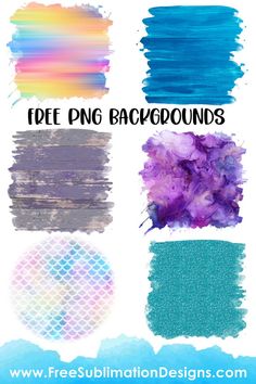 different shades of blue and purple with text overlay that reads free sublimnation designs