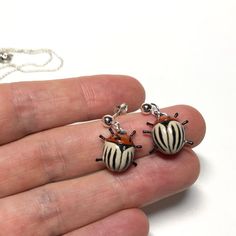 Polymer Clay Bug Earrings, Polymer Clay Insects, Polymer Clay Beetle, Clay Painted Earrings, Beetle Earring, Clay Beetle, Clay Insects, Clay Bugs, Colorado Beetle