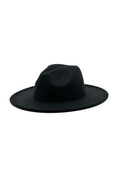 Emerson Hat Black Hats Modern Curved Brim Hat For Fall, Chic Flat Brim Top Hat For Fall, Modern Curved Brim Fall Hats, Chic Fall Top Hat With Flat Brim, Black Fedora With Flat Crown For Spring, Black Flat Crown Fedora For Kentucky Derby, Chic Fall Top Hat With Short Brim, Black Spring Hat With Flat Crown, Black Flat Crown Hat For Spring