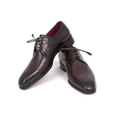 Paul Parkman Luxury Handmade Shoes Men's Brown Medallion Toe Derby Oxfords (PM5312) Material:Calfskin leather Color:Brown hand-painted leather upper Outer Sole:Antique burnished leather sole Derby style medallion toe dress Oxfords Comes with Original box and dustbag. PAUL PARKMAN creations are all made strictly by hand in a small factory in limited numbers. They feature obsessive research into leathers materials and details. Entirely handmade and hand painted. Made to Order. Ships within 2-3 wee Dress Shoes For Men, Professional Shoes, Handmade Leather Shoes, Hand Painted Leather, Painting Leather, Shoe Size Conversion, Derby Shoes, Shoes For Men, Leather Wraps