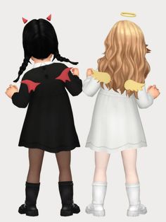 Ts4 Clothes, Little Accessories, Cc Sims4, Sims 4 Cc Kids Clothing, Sims 5, Sims 4 Children, Sims 4 Mm Cc, Angel Devil, Sims 4 Cc Folder