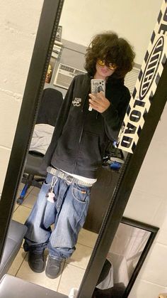 Baggy On Baggy Outfit, Y2k Emo, Street Fashion Men Streetwear, Mens Outfit Inspiration, Estilo Hip Hop