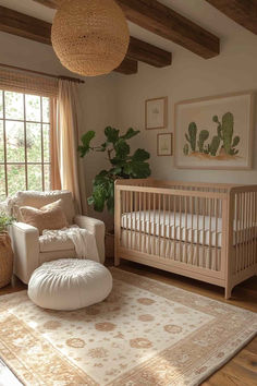 40 Rustic Gender Neutral Nursery Designs for a Charming Home Tan Nursery Ideas, Slanted Ceiling Nursery, Boho Gender Neutral Nursery, Minimalist Gender Neutral Nursery, Earthy Baby Nursery, Nursery Earth Tones, Earthy Nursery Ideas, Earthy Nursery, Tan Nursery