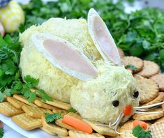 Easter Bunny Cheeseball Recipe | Fun & Festive Easter Appetizer Bunny Cheese Ball, Easter Appetizer, Easter Appetizers Easy, Easy Easter Recipes, Easter Food Appetizers, Holiday Appetizers Easy, Easter Snacks, Easter Menu