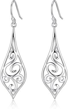 PRICES MAY VARY. Enhance your elegance with these exquisite silver-plated earrings, radiating timeless sophistication and adding a touch of luxury to any ensemble. UNIQUE DESIGN - Our earrings feature a unique double linear loop design, exuding charm and elegance. Crafted with all pieces securely soldered onto one metal piece, they guarantee durability and prevent any risk of separation, ensuring you always look and feel beautiful. IDEAL ACCESSORY - The chic twist shape and radiant shine make th Simulated Texture, Loop Design, Earrings Teardrop, Feel Beautiful, Silver Pieces, Minimalist Earrings, The Chic, How To Feel Beautiful, Jewelry Care