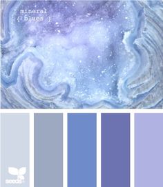 blue and purple color palette with white stars in the sky, on top of each other