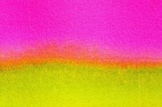 an abstract painting with pink, yellow and green colors