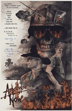 a poster with an image of two men in hats and sunglasses on top of each other