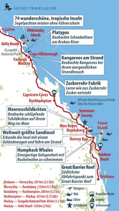 a map showing the location of several different locations