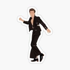 elvis presley sticker on white background