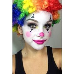 Girly Halloween Makeup, Beginner Contouring, Beginners Contouring, Clown Face Makeup, Clown Makeup Tutorial, Clown Face Paint, Cute Clown Makeup, Makeup Clown, Halloween Makeup Clown