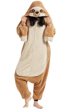 PRICES MAY VARY. 【Excellent Cosplay Look】The cute and eye-catching animal onesie designs all feature a hood with eyes, teeth and nose, like real animals but more fashionable and cute. Matching tails and chest designs help you have an excellent cosplay look! 【Warm&Comfortable】 100% Polar Fleece. Using a polar fleece fabric with higher fiber density,will not lint-free, fluffy and soft and skin-friendly, like baby skin texture, let you be wrapped in warmth in the cold winter. At the same time, such Onesie Pajamas Women One Piece, Halloween Costumes Warm, Onesie Halloween Costumes, Pyjamas Onesie, Onesie Designs, Christmas Sleepwear, Animal Onesies, Men Cosplay, Real Animals