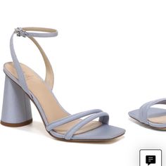 Oslo Blue Delicate Straps Frame This Alluring, Sky-High Sandal That's Party-Ready With A Flirty Buckle Closure At The Ankle. 4" Heel Open Toe Adjustable Ankle Strap With Buckle Closure Leather Or Synthetic Upper/Leather Lining/Synthetic Sole Light Blue Sandals With Ankle Strap And Heel Strap, Light Blue Sandals With Heel And Ankle Strap, Light Blue Block Heel Sandals With Padded Heel, Light Blue Sandals With Padded Block Heel, Formal Ankle-high Sandals With Stacked Heel, Light Blue Ankle Strap Sandals For Evening, Light Blue Sandals With Wrapped Block Heel, Formal Ankle-high Sandals With Padded Heel, Ankle-high Heels With Heel Loop For Spring