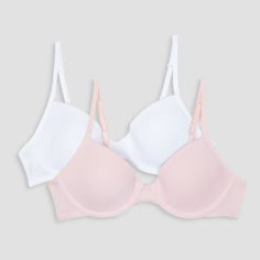 Give your little ones unbeatable comfort with the Hanes Girls' 2pk Underwire Bra in Beige/Black. These awesome bras provide underwired support, along with molded cups that fit snugly and invisibly under any outfit. Both practical and comfy, they’ll feel so secure and worry-free when wearing these. Plus, the machine-washable design makes care a breeze. Get little ones ready to experience exceptional comfort and total confidence with these Hanes girls' underwire bras. Bras Coquette, Cute Lace Bras, Target Bra, Counselor Aesthetic, Camp Counselor Aesthetic, Friends Wardrobe, Comfy Bras, Supportive Bras, Lil Tjay