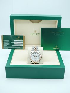 Indulge in the timeless luxury of the Rolex 116231 Datejust, featuring a 36mm case, 18K rose gold accents, and a sophisticated white diamond dial. Paired with the elegant Jubilee bracelet, this 2008 masterpiece exudes refinement and precision. Offered as a complete set with the original box and authenticity papers, it’s the perfect addition for collectors and those who appreciate enduring style. Shop now at ECI Jewelers and make this exquisite timepiece yours today! Condition: Pre-owned Accessor Rolex Oyster Perpetual, Oyster Perpetual, White Dial, White Rose Gold, Rolex Datejust, 18k Rose Gold, Stainless Steel Bracelet, White Diamond, Original Box