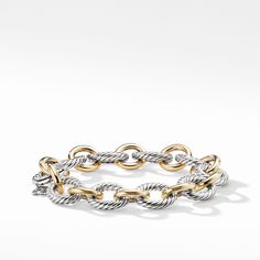 Sterling silver with 18-karat yellow gold • • Bracelet, 12mm • Lobster clasp