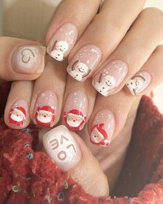 Xmas Nails, Christmas Nails, Winter Christmas, Cute Nails, Nail Inspo, Nail Art Designs, Gel Nails, Manicure, Nail Designs