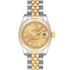 Rolex Datejust 26 Steel Yellow Gold Diamond Ladies Watch 179173 | SwissWatchExpo Luxury Timepieces, Coral Stone, Vintage Rolex