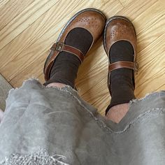 vintage brown mary janes doc martens cottagecore Brown Mary Janes Aesthetic, Brown Doc Marten Loafers, Brown Mary Janes Outfit, Mary Janes Aesthetic, Doc Martins Shoes, Doc Marten Shoes, Doc Martens Loafers