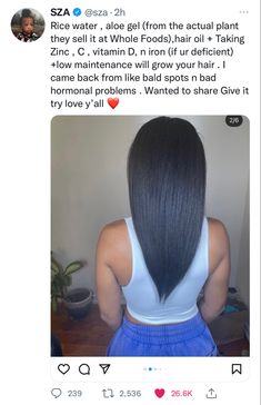 Sza Hair, Curly Hair Advice, Hair Journey Tips, Healthy Black Hair, Hair Growth Challenge, Hair Growth Spray, Natural Hair Treatments, Hair Growing Tips