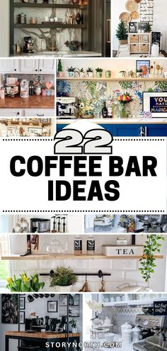 coffee bar ideas for the kitchen and living room