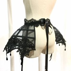 Lace Decorations, Gothic Skirt, Hoop Skirt, Satin Ribbons, Lace Decor, Fantasy Clothing, Fantasy Fashion, Character Outfits, Goth Fashion