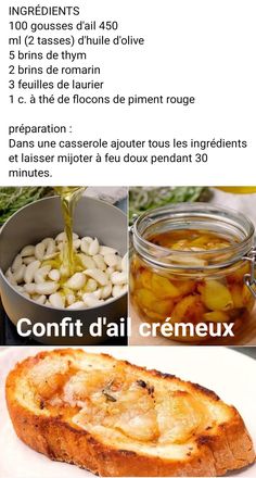 the instructions for making french toast with onions and other ingredients on it, including an image of