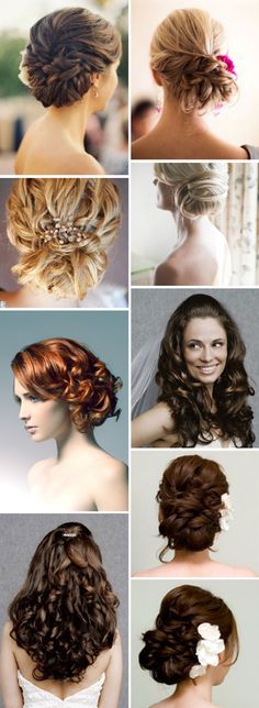 pretty wedding updos Trendy We Fryzurach, Side Hairstyles, Haircuts For Fine Hair, Different Hairstyles, Thick Hair, Hair Dos, Prom Hair