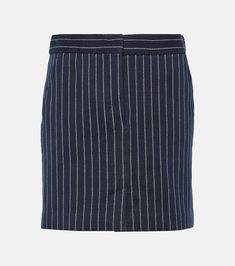 Kirsch pinstripe jersey miniskirt in blue - Max Mara | Mytheresa Spring Knits, Spring Bags, Fashion Hair, Max Mara, Color Names, Designing Women, Clothing And Shoes, Color Design, Cashmere