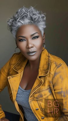 ©2024bghrocks-22 Bold Hairstyles, Bold Haircuts, Grey Hair Journey, Amazing Gray, Gray Hairstyles, Grey Hair Looks, Gorgeous Gray Hair