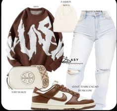 Essentials Shirt Outfit, Winter Polyvore Outfits, Cute Swag Outfits For School, Shein Inspired Outfits, Designs For Short Nails, Mode Zara