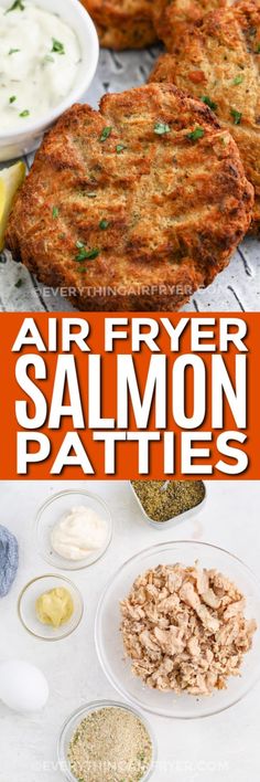 air fryer salmon patties are an easy and delicious appetizer