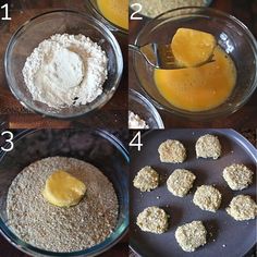 four pictures showing how to make the best cookies