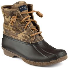 Women's Saltwater Duck Boot in Camo by Sperry Womens Duck Boots, Sperry Women's, Womens Waterproof Boots, Duck Boot, Bean Boots, Ll Bean Boot, Sperry Top Sider, Duck Boots, Sperry Shoes