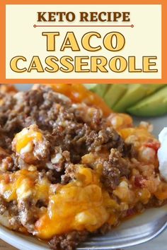 this keto recipe is loaded with taco casserole