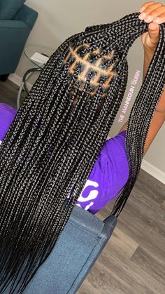 Brown Knotless Box Braids Medium, Medium Knotless Braids, Senior Mums, Medium Knotless, Poetic Justice Braids, Senior Overalls, Hair Braider, Homecoming Ideas