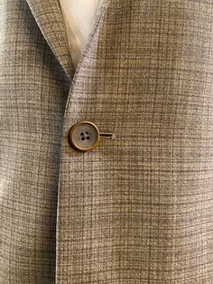 Description: 2 Button Side Vent Notch Lapel 99% Wool and 1% Elastane John Varvatos, Sport Coat, Wool