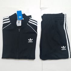 Brand New With Tags Purchased Directly At Adidas Store In Usa 100% Authentic Sporty Fitted Adidas Sets, Adidas Black Sports Sets, Adidas Black Fitted Sets, Fitted Black Adidas Sets, Adidas Store, Tracksuit Men, Adidas Black, Black Adidas, Adidas Men