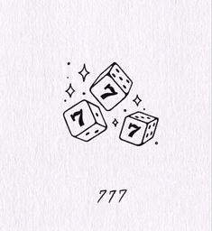 two dices with numbers falling out of them