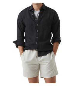 in stock Black Casual Shirt, Black Button Up Shirt, Sports Fit, Removable Collar, Tight Sweater, Script Writing, Shorts Outfits, Collar Stays, Senior Photo