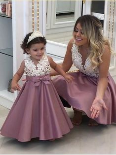 Beaded Flower Girl Dress, Kids Prom Dresses, Mother Daughter Dresses Matching, Pink Flower Girl Dresses, Mother Daughter Dress, Ivory Flower Girl Dresses, Kids Frocks, Christmas Party Dress