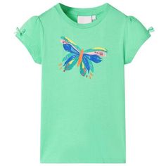 This T-shirt features a colourful butterfly with sequins on the chest and small bow embellishments on the sleeves. The children's short sleeve T-shirt is made of 95% cotton and 5% elastane.
#kidswear #kidsfashion #childrentop #ecommerce #onlinebusiness #dropshipping #dropshippingXL Bow Embellishments, Kidswear Fashion, Colourful Butterfly, Cute Ribbon, Children Top